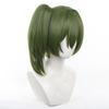 Ubel Cosplay Wig Anime Ubel Short Dark Green With Ponytails Cosplay Wig Heat Resistant Synthetic Hair Wigs + Wig Cap