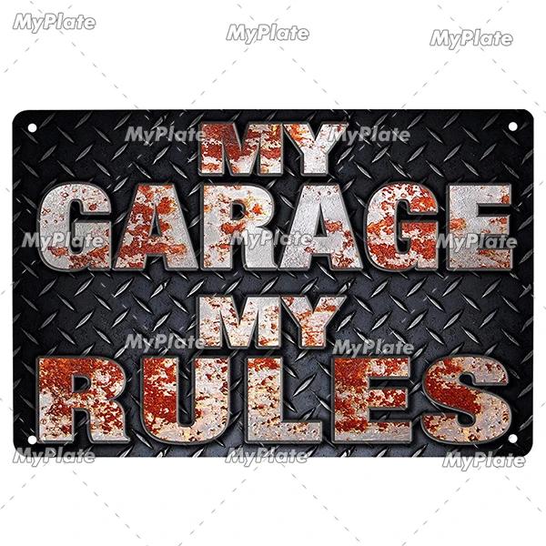Hot Rod Garage Vintage Metal Sign Tin Sign Vintage  Decoration Plaque Home Wall Decor Bar Sign Home Decor Poster Drop Shipping