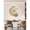 Italian Luxury Decorative Wall Clock Lamp for Living Room & Restaurant, Battery Operated.