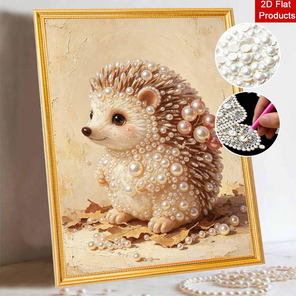 Pearl painting kit DIY cute hedgehog home decoration painting
