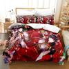 Fashion Game Monster Hunter Hinoa&Minoto Beding Set Single Twin Ful Quen King-Sized Dimensionsd Dimensions Bed Linen Set Adult People Kid Bedrom Duvet