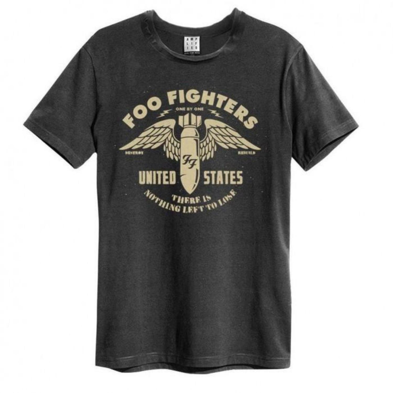 Amplified Unisex Adult One By One Foo Fighters T-Shirt S