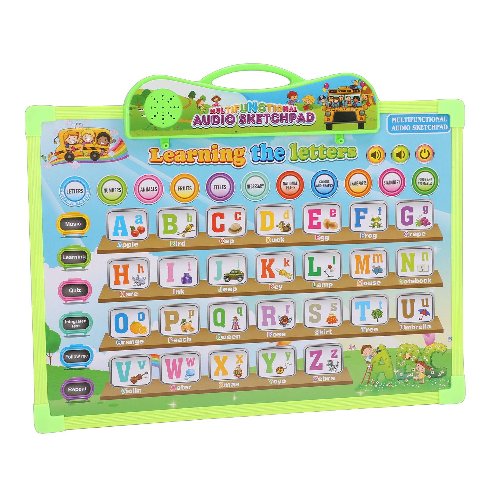 

English Alphabet Poster for Kids Electronic Alphabet Wall Chart Talking ABC Educational Toy for 3 To 8 Years Old