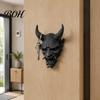 Gancho Durável de PLA Halloween Diabo Sombrio Parede para Chaves Chapéu Bolsa Toalha Roupas, Suporte Organizador Decorativo Gótico de Nicho Vintage Sala de Estar Quarto Banheiro