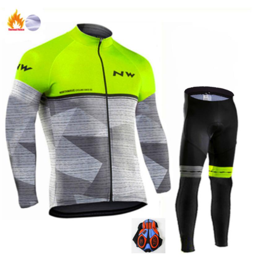 2026 Winter Fleece Warm Cycling Suit, Cycling Suit Fleece Warm Winter Thickened Long-sleeved Trousers Cycling Suit