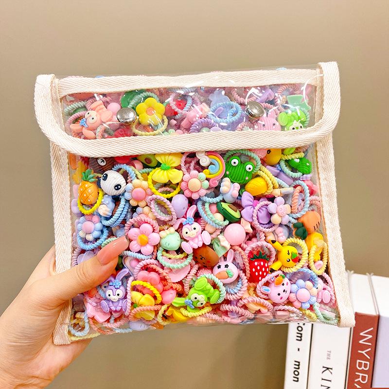 

Мультяшные милые резинки для девочек - Маленькие резинки для волос, не повреждающие волосы