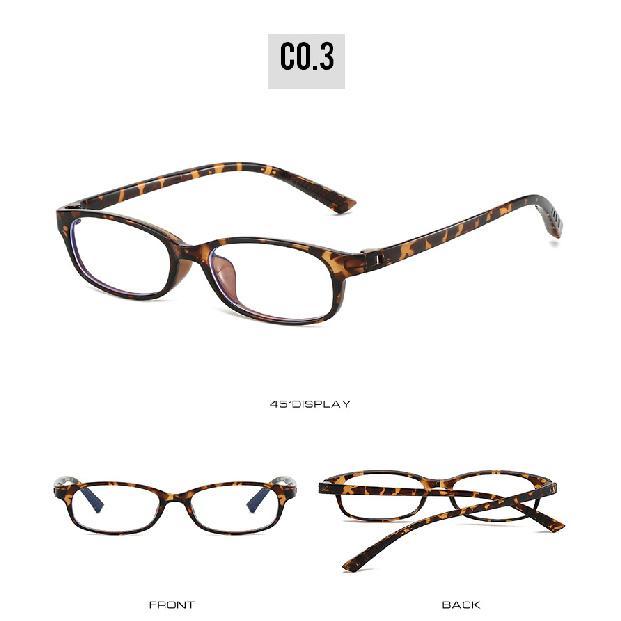 Elegant anti-blue light glasses, ultra-light reading glasses, small frame, plain lenses, for a natural, no-makeup look, suitable for both men and