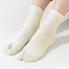 Thin Split Toe Sock Solid Color Mid-Calf Socks Japanese Style Tabi Toe Socks  Girls