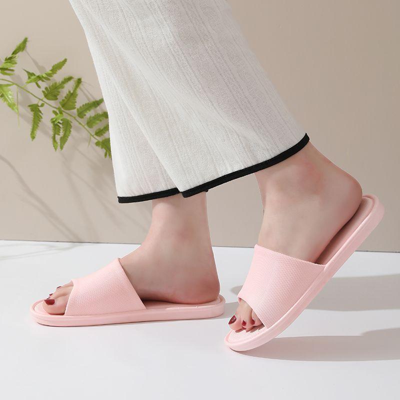 Summer Couple Wearing Slippers On The Beach Men's Beach Bathroom Anti Slip Outdoor One Line Mop