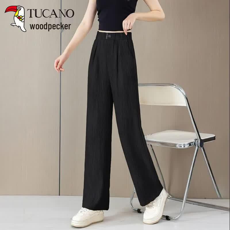 Woodpecker Women s Ice Silk Wide-Leg Pants L