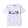 Funny Math Graphic T Shirts Mens Sport Tops Coffee Physic Energy Milk Coffee Equation Prints Men's T-shirt Oversize Streetswear