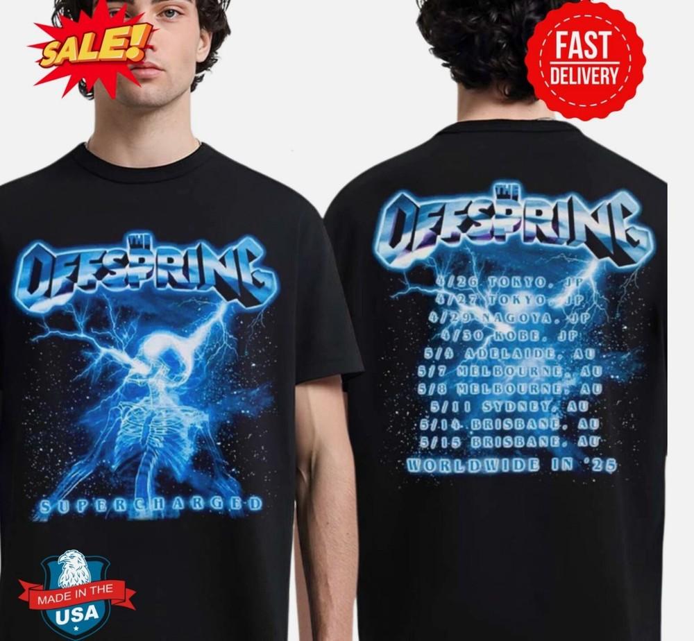 The Offspring Supercharged Worldwide In 2025 Japan And Australia T-Shirt Unisex T-Shirt M
