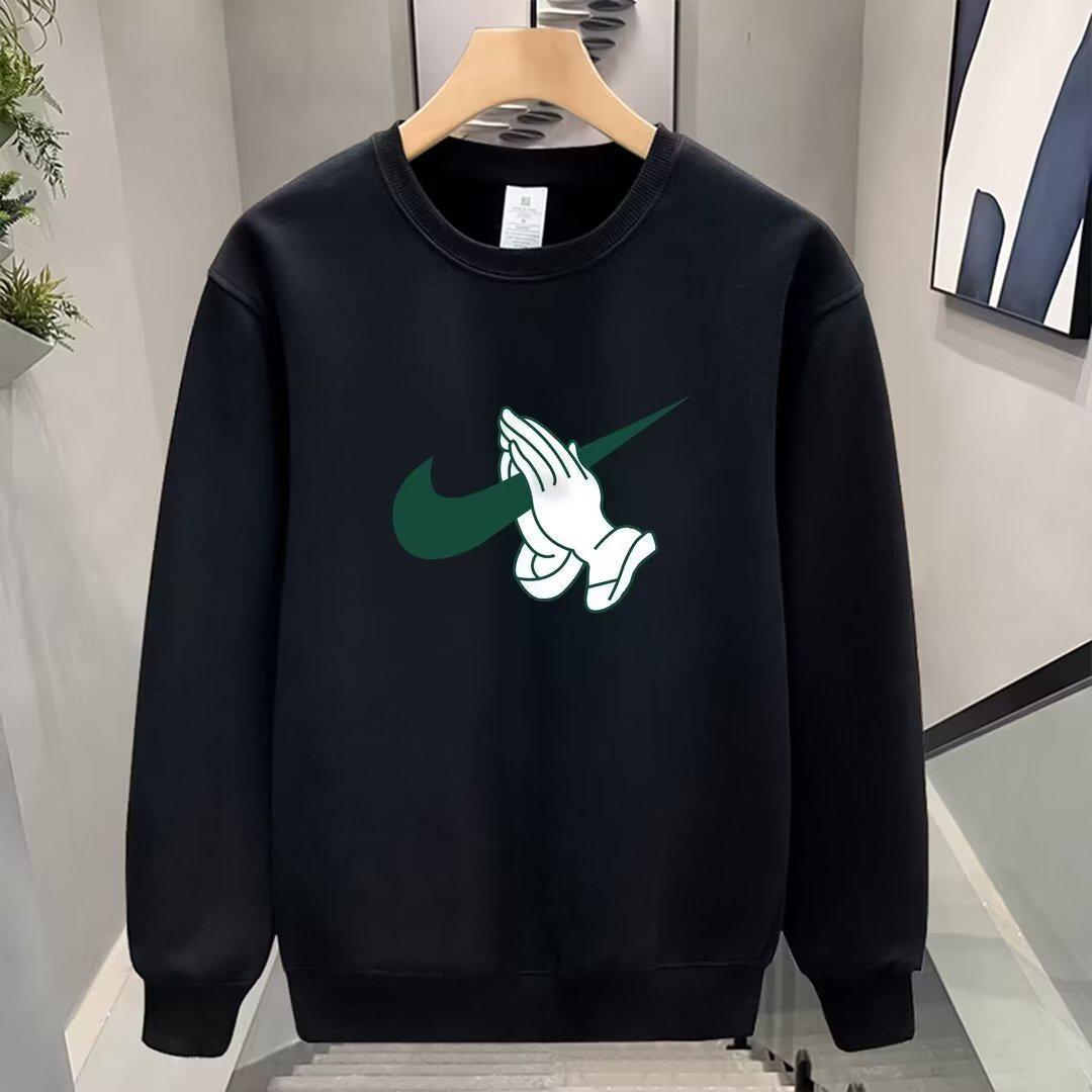 Men s Hua Cotton Hoodie: Trendy American High Street Pullover with Simple Print, Casual Round Neck Outerwear. 3XL