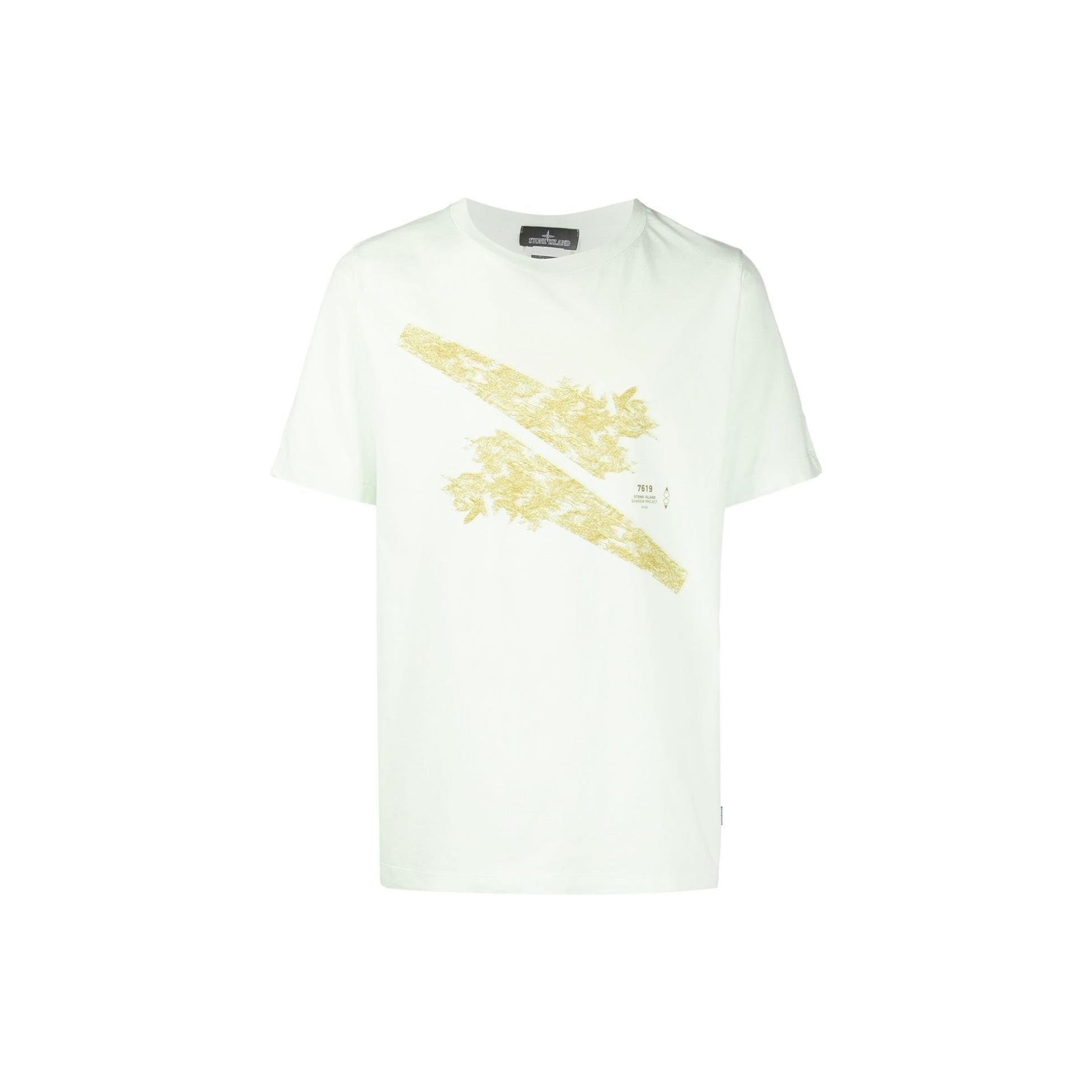 STONE ISLAND Повседневная футболка с коротким рукавом с принтом для мужчин 76192012B-V2052 M