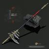 22CM Metal Halberd Model: Collectible & Playable Alloy Figurine