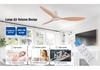 Remote-Control Ceiling Fan, No Light, 85-265V Wide Voltage
