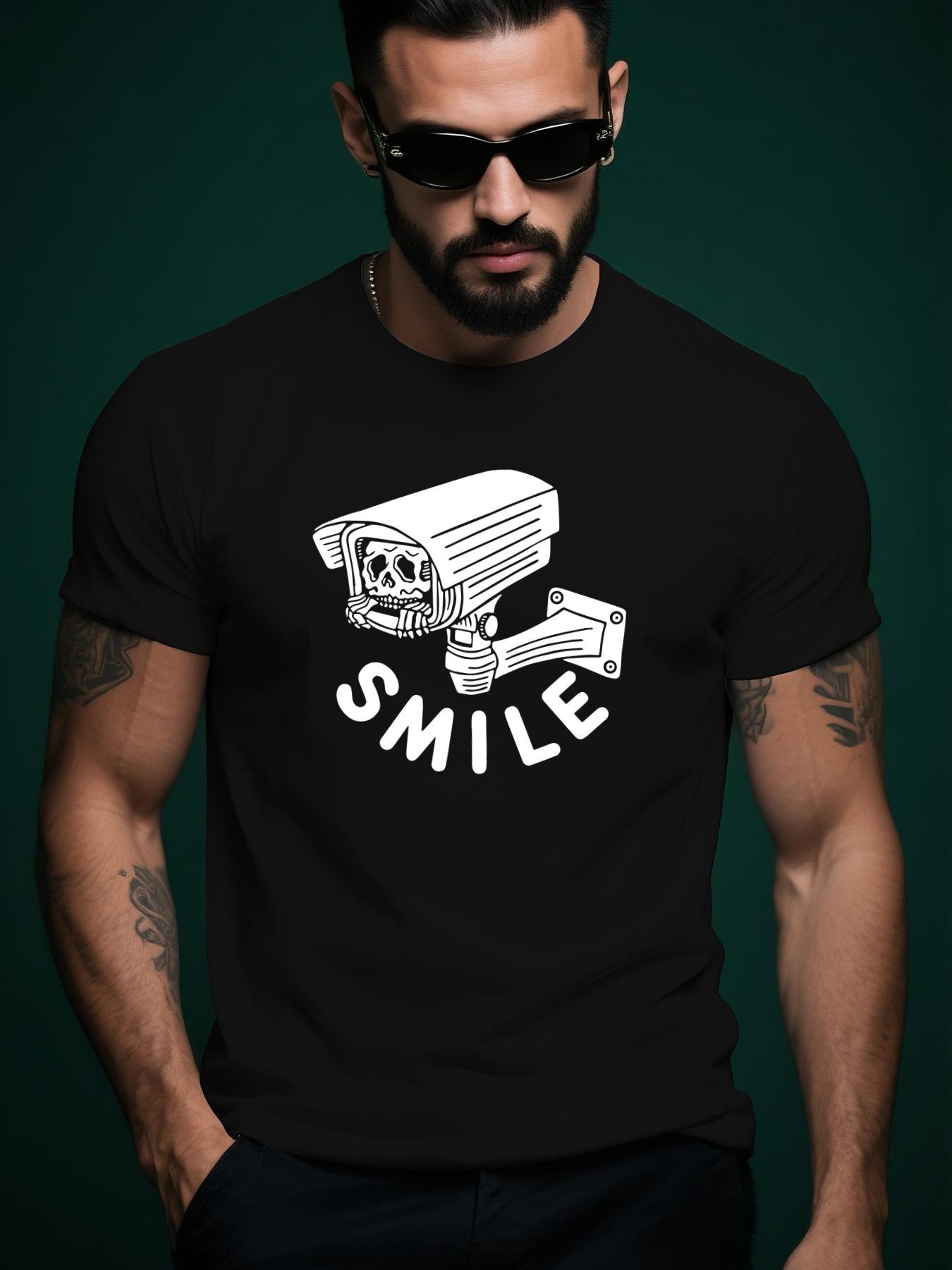Trendy Streetwear Summer Casual Crew Neck Short Sleeve Ts... S