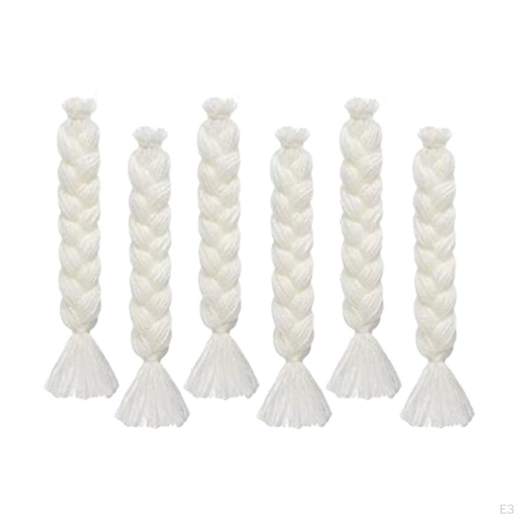 Fabric Gnome Beard 3 Pairs Braids Costume Dwarf Patches Crafting Nose Wooden Balls for