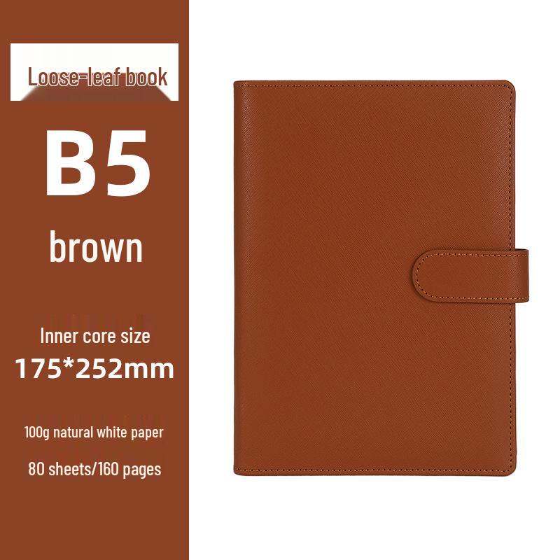 Custom Logo Retro A5 Business Notebook with Multi-Functional Cover