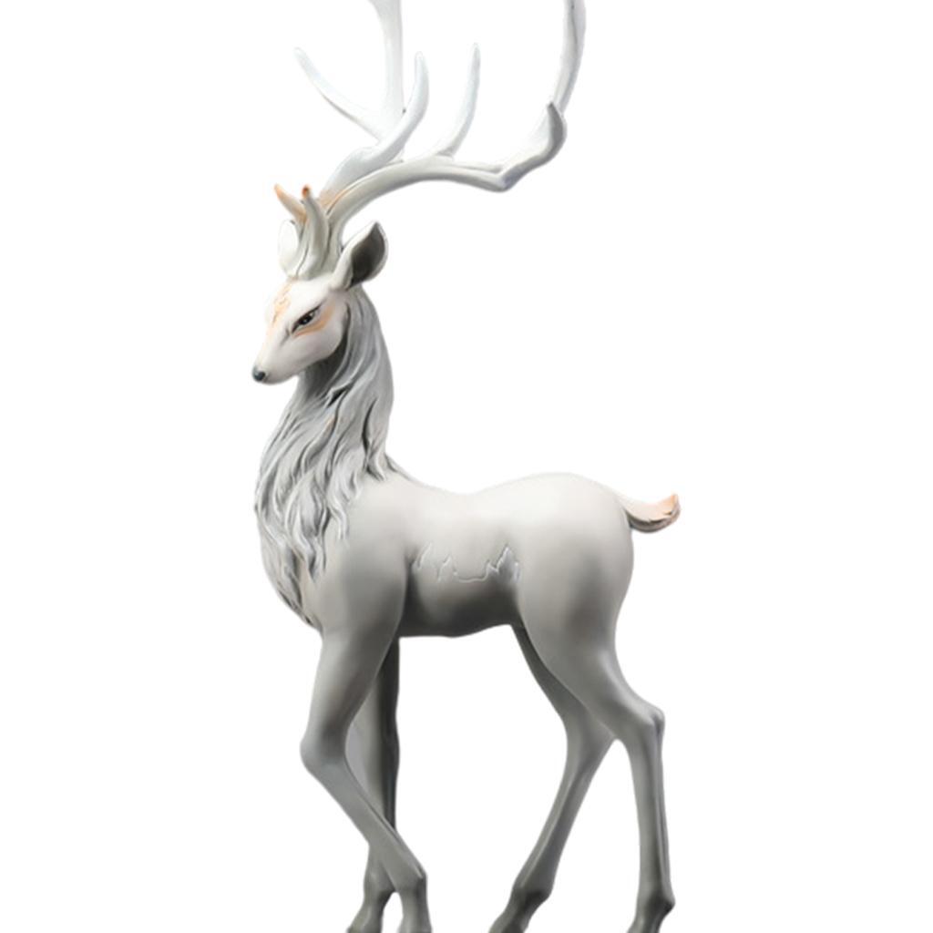 Stojący Jeleń Dekoracja Kolekcjonerska Dom Biuro Ozdoby Renifera Eleganckie i Urocze