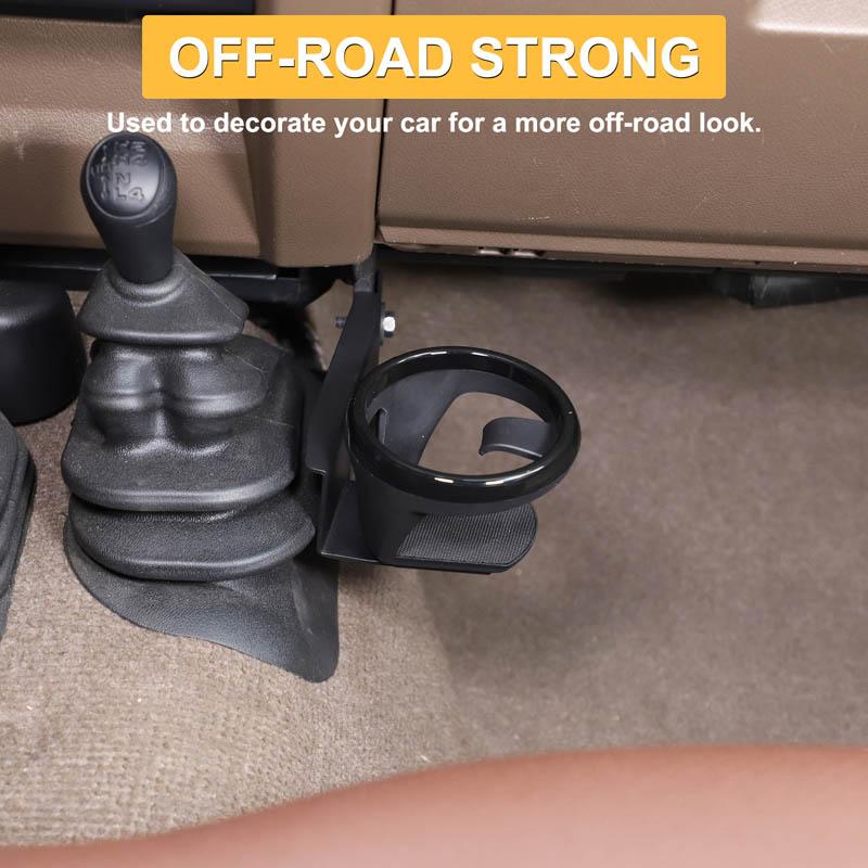 Carbon Steel+ABS Car Central Control Gear Shift Right Side Water Cup Holder Accessories For Toyota LC71 LC76 LC79 2007-2022
