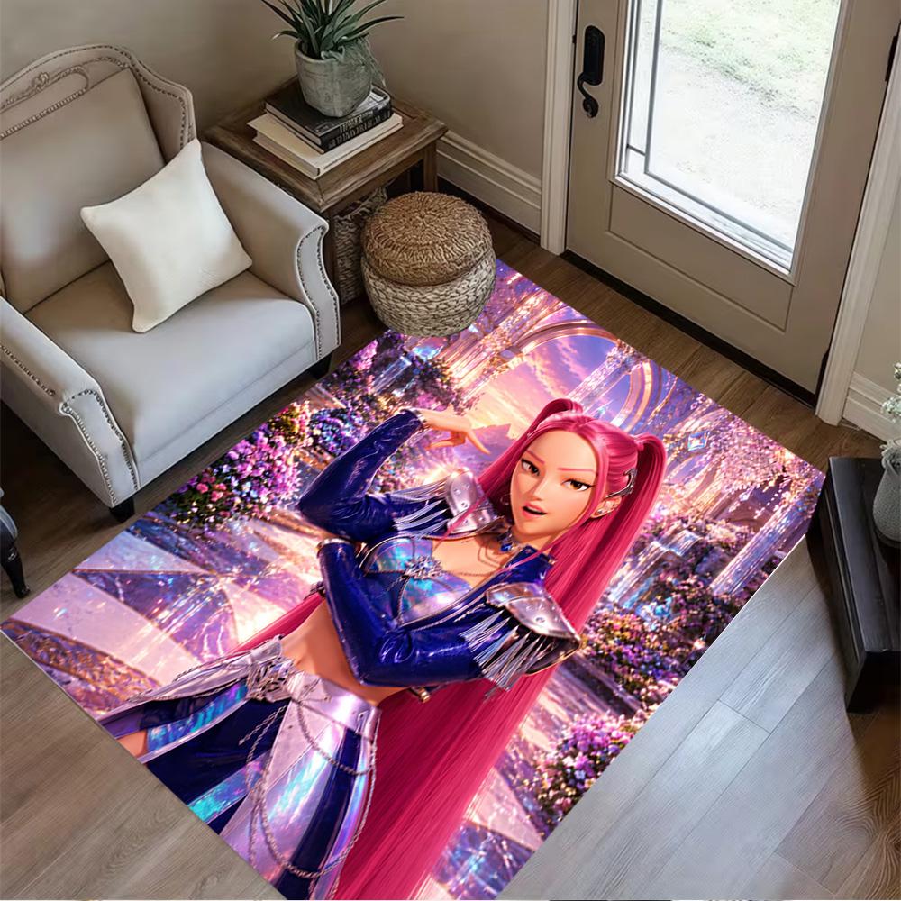 Galactic Fashion Showdown Floor Rug Office Rug Perfect for Decorate Room Dining Room Hallway Living Rooms Anti-slip Rug Decorate Offices