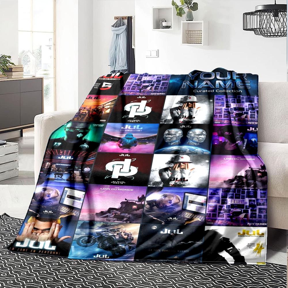 Name Custom Jul album Poster Print Flannel Blanket High Quality Warm Comfortable Cover for All Seasons Perfect for Gifts Home Decor