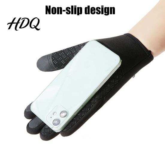 Thermal Touchscreen Cycling Warm Gloves Waterproof Winter Weather with Windproof Cold Anti-Slip Palms for Women