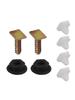 Front Trim Fastener Clips Metal Plastic Screw White