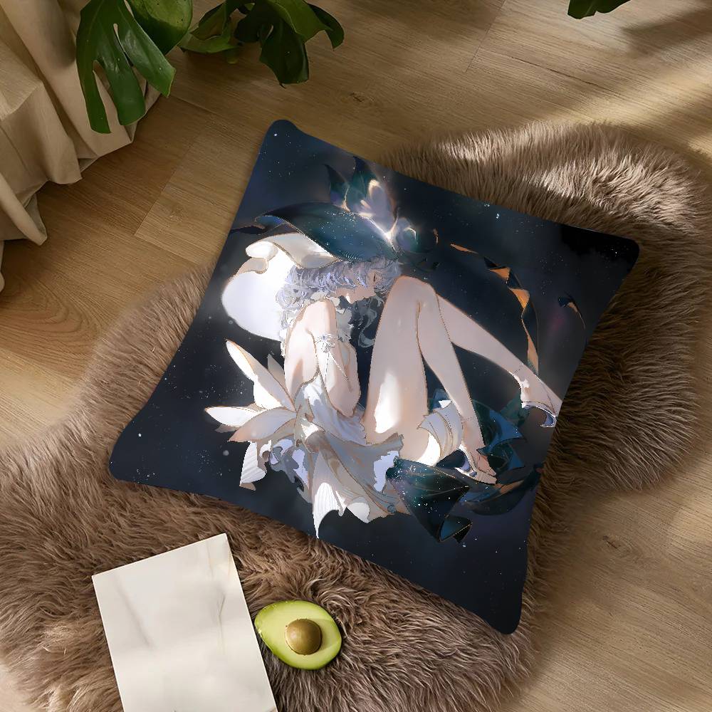 Pretty Shorekeeper Wuthering Waves Game Pillow Case Cushion Cover Throw Pillow Covers For Couch Camping Pillow Cover Decorations