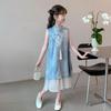 Girls' New Chinese Style Cheongsam Summer Princess Dress