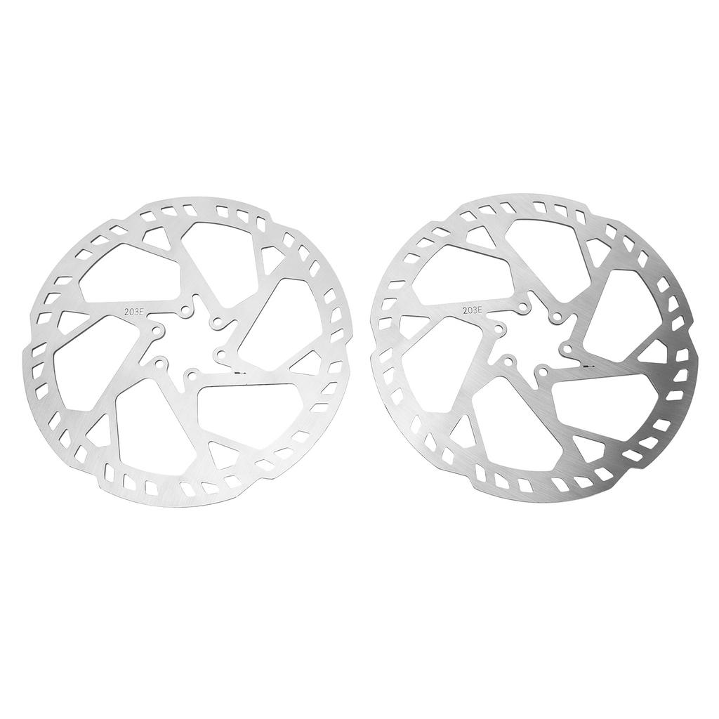 4 Piston Hydraulic Disc Brake Set Aluminium Alloy Front and Rear Brake MTB Hydraulic Brakes with 203mm Disc