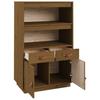 Vidaxl Sideboard, Honey Brown, 67X40X108.5 Cm, Solid Pine Wood