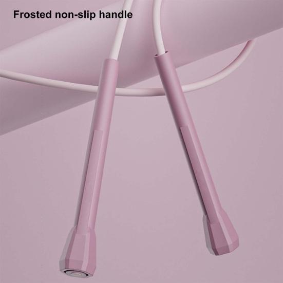 Skipping Rope Length Adjustable Ergonomic Handle Lightweight Tangle-free Comfortable Grip Weight Loss Indoor