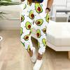 Women Plus Size Cartoon Printed Drawstring Waist Side Pockets Cuffed Ankle Jogger Pants