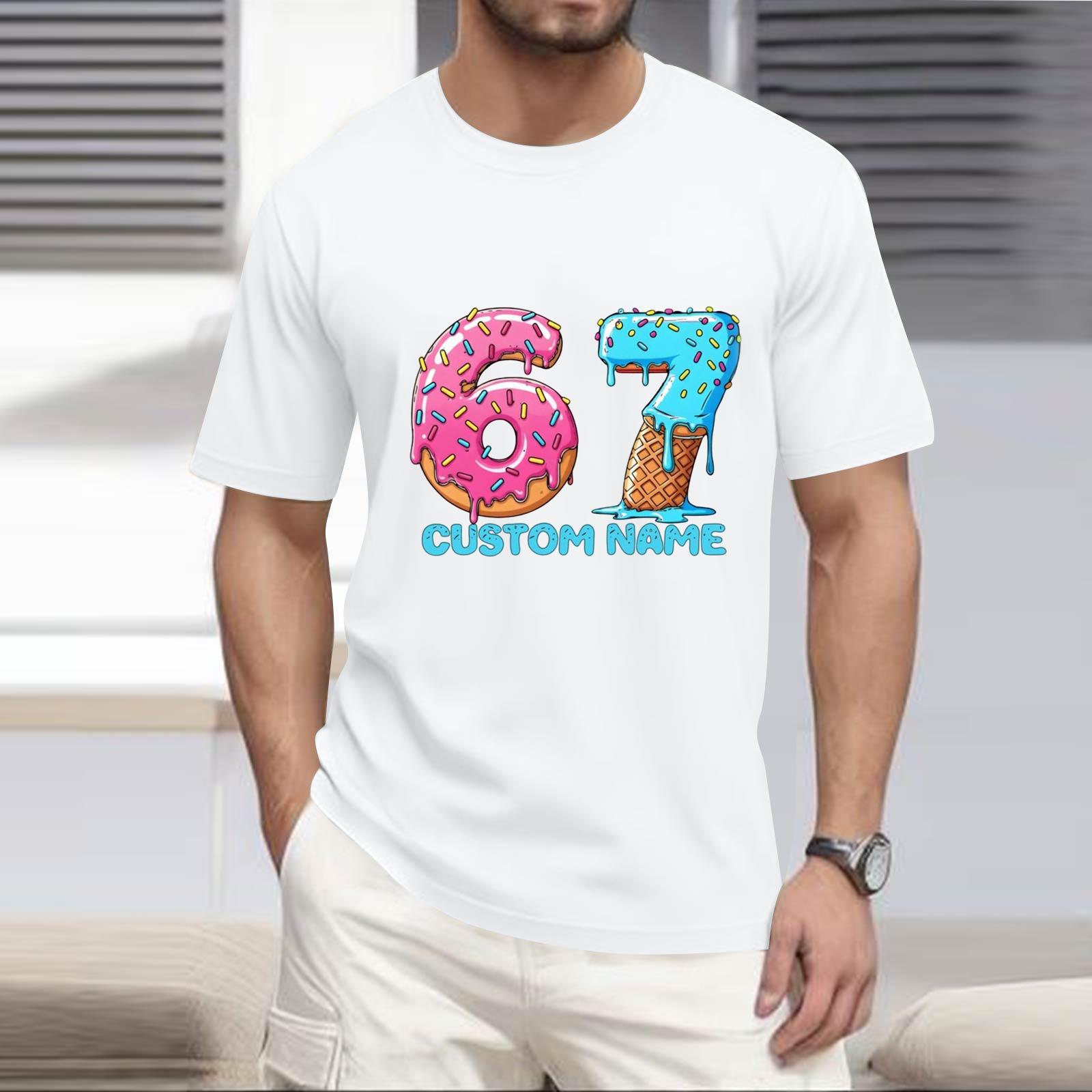 

Мужская модная футболка, уличная повседневная одежда с коротким рукавом XL белый