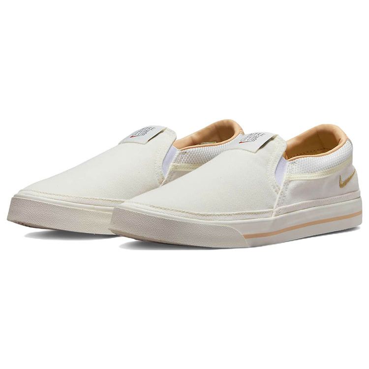 Nike Court Legacy Casual Canvas Slip Resistant Durable Lightweight Low Top Skate Shoes Women Sneaker Off-White DV1766-100