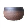 Umekichi Bonsai Black Round Bonsai Pot Yokkaichi Banko for Tuberous Compact Supplies, (2.5cm (approx. 8.5cm)), Ware, Wildflowers, Houseplants, Agave,