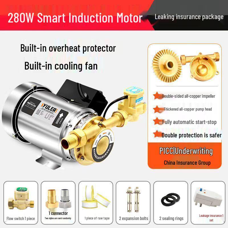 Automatische geräuscharme Wasserpumpe zur Druckerhöhung für Solaranlagen, 220V