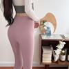 Women's Double-Sided Brushed Nude Feel Yoga Capri Pants - Quick-Dry, Breathable, Sweat-Wicking, Seamless Base Layer for Outdoor Fitness