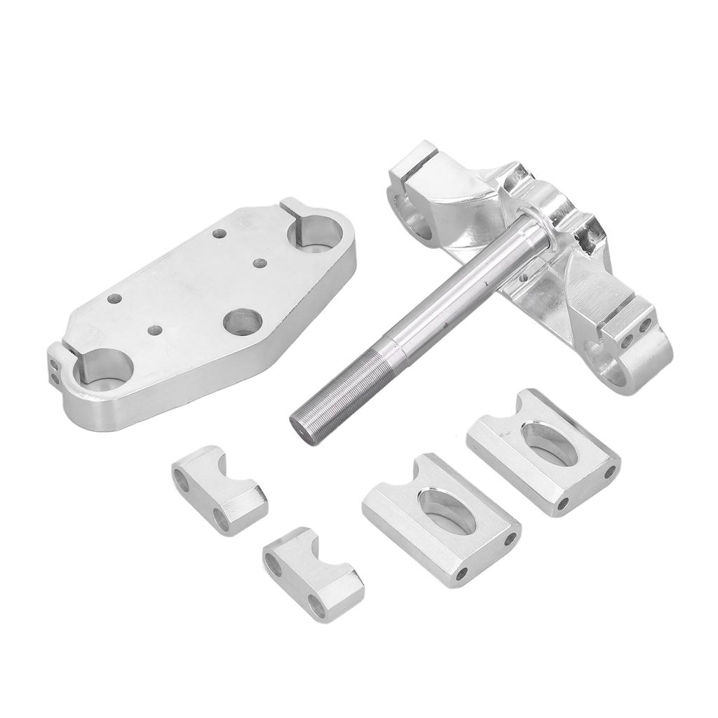 Motorcycle Upper Lower Plate Handlebar Riser Mount Bar Shock Absorber Direction Device Universal