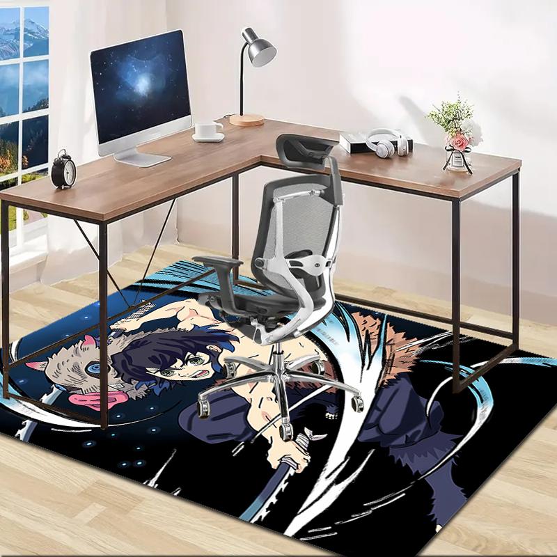 1pc Demon Slayer3 Design Area Rug - Non-Slip, Soft & Cozy Floor Mat for Living Room, Bedroom, Office - Indoor/Outdoor Decorative Carpet