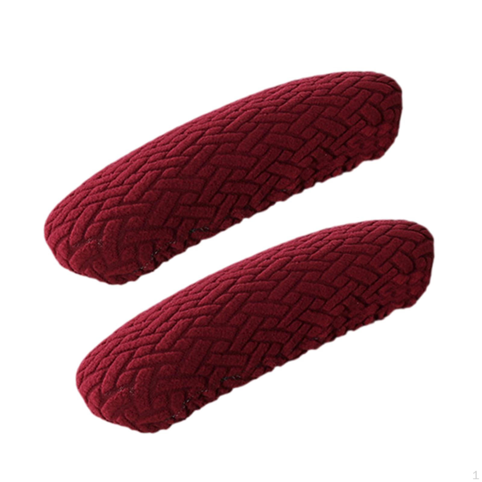 

1 Pair Arm Covers for Office Chairs, Elbow Support Cushions Desk Use червоний