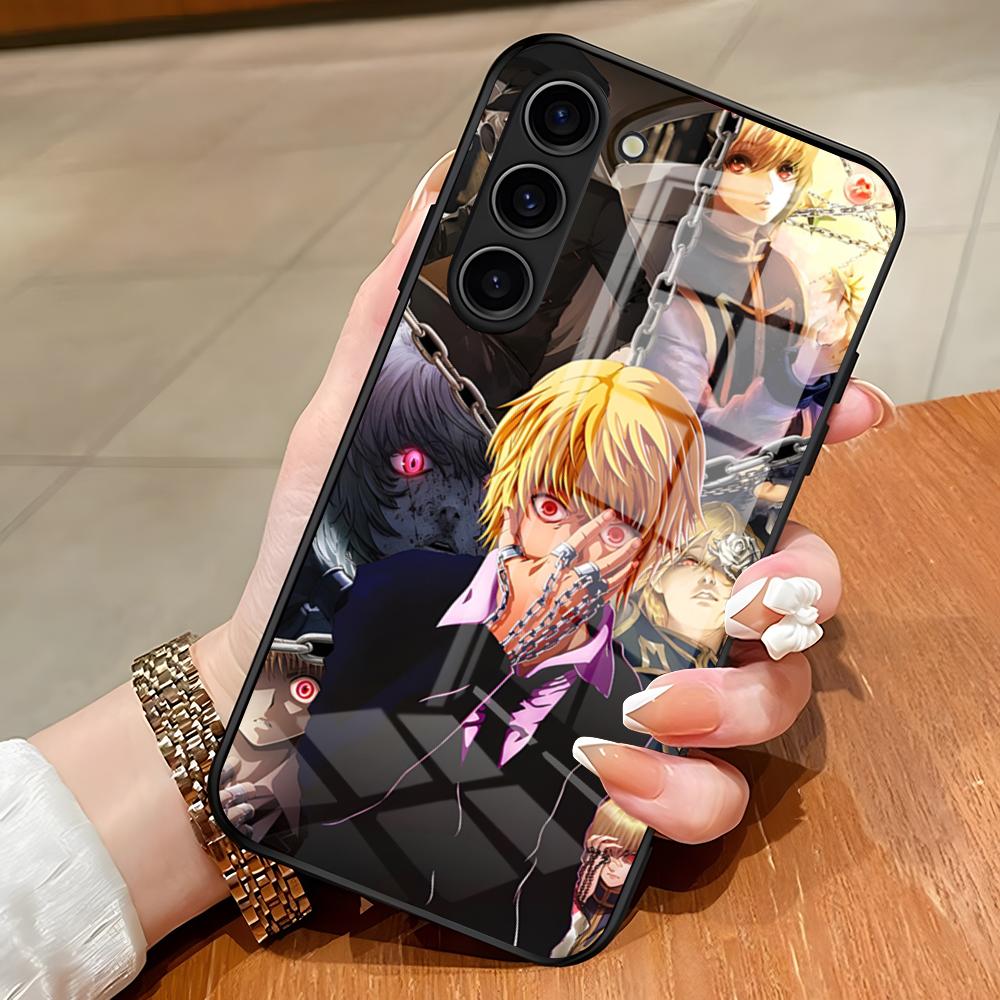 Hunter X Hunter Anime Kurapika Phone Case For Samsung S26 S25 Edge Ultra S23 S22 S21 S20 Ultra Plus S24 Fe A54 A53 A25 Glass Co