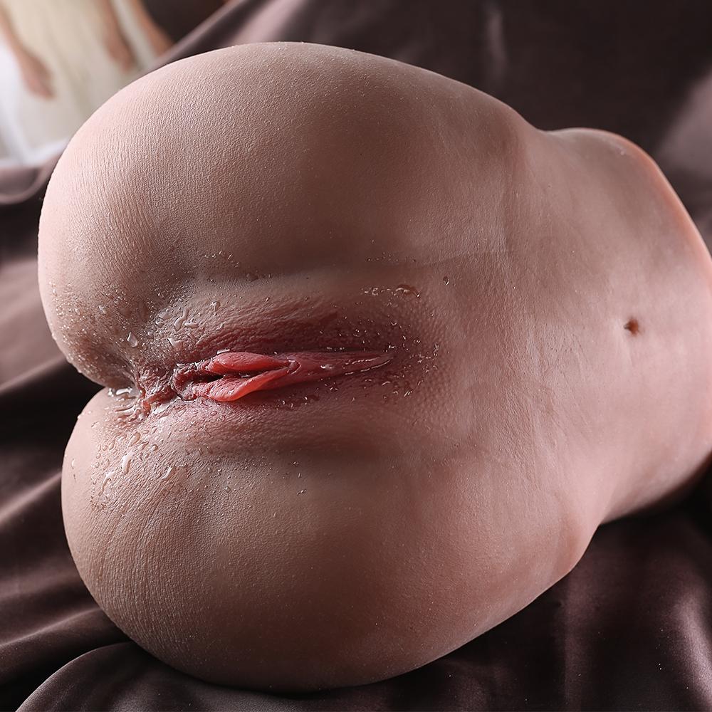 3.2KG Realistic Hip Masturbator for Men - 2 Hole Design (Deep Vagina & Tight Anal) with 3D Lifelike Pussy and Ass&Ultra-Realistic Sex Doll Hip
