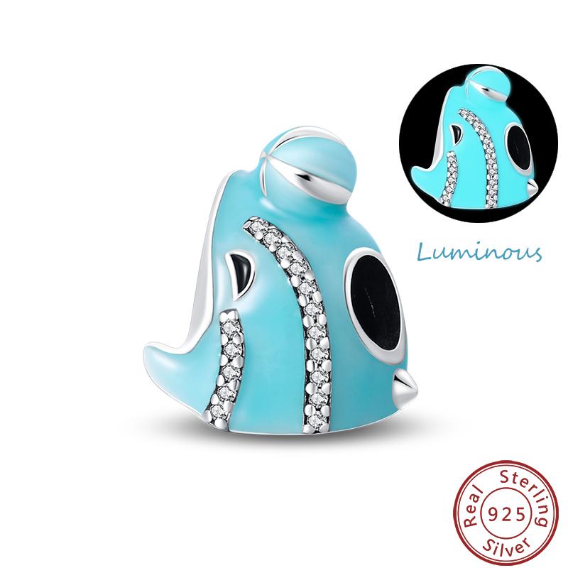 Luminous Ocean Series Copper Dolphin Turtle Octopus Charms Beads 3Mm Diy Fine Jewelry Gifts Making