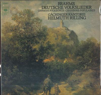 LP Record HELMUTH RILLING GACHINGER KANTOREI  Brahms Deutsche Volkslieder 76638 CBS MASTERWORKS 1978 Germany Classical Used