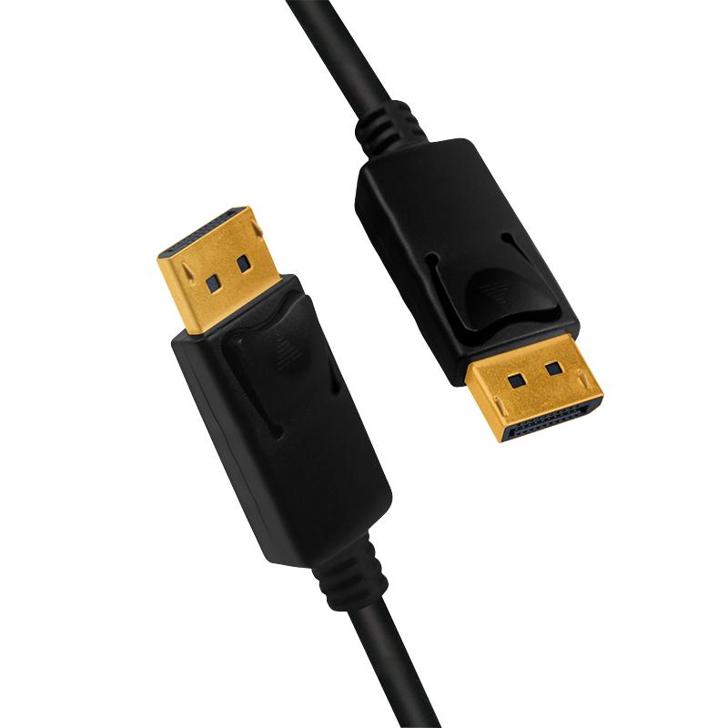 DisplayPort 1.4 DP Cable 8K/60Hz 4K/120Hz UHD LogiLink 1m Gold-Plated Connectors