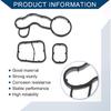 No.11428591460 Transmission Oil Pan Gasket for BMW X1 2016-2020, for BMW X2 2018-2019/Engine Oil Filter Housing Gasket/Durable Rubber/3 Pcs/Black