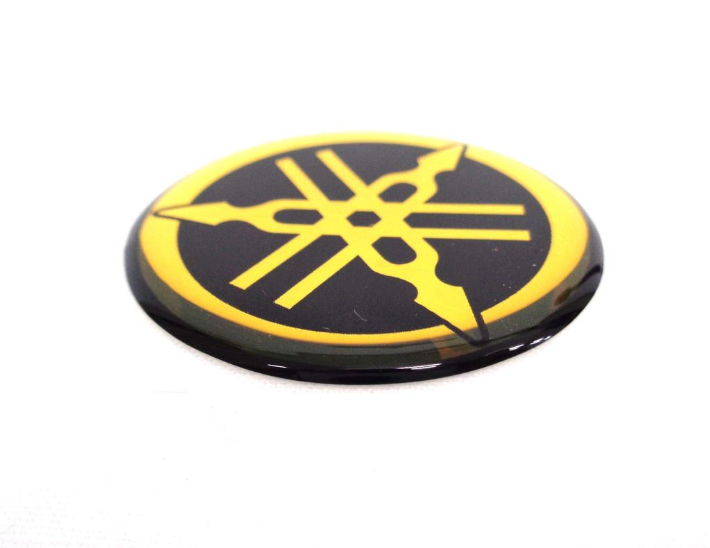 Yamaha Tuning Fork Emblem Sticker, Gold, Genuine Product, 1.2 inches (30 mm)